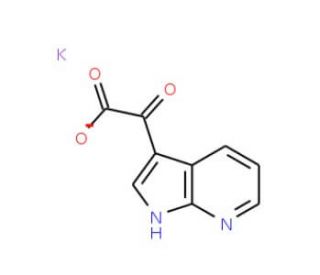 Potassium &alpha;-oxo-7-azaindole-3-acetate (CAS 357263-59-3) - chemical structure image