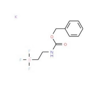 Potassium benzyl N-[2-(trifluoroboranuidyl)ethyl]carbamate (CAS 926280-84-4) - chemical structure image