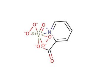 Potassium Bisperoxo(pyridine-2-carboxylato)oxovanadate (CAS 68782-46-7) - chemical structure image