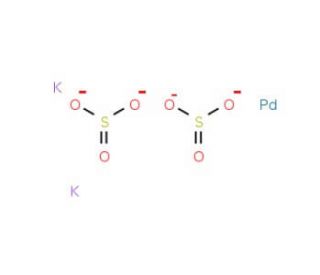 Potassium disulfitopalladate(II), Pd 30.4% min (CAS 68310-13-4) - chemical structure image