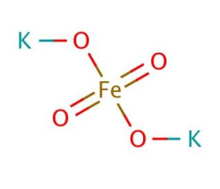 Potassium ferrate(VI) (CAS 39469-86-8) - chemical structure image