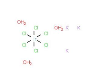 Potassium hexachloroiridate(III) hydrate - chemical structure image