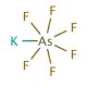 Potassium hexafluoroarsenate(V) (CAS 17029-22-0) - chemical structure image