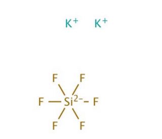 Potassium hexafluorosilicate (CAS 16871-90-2) - chemical structure image