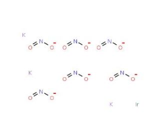 Potassium hexanitroiridate(III) (CAS 38930-18-6) - chemical structure image