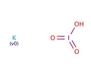 Potassium hydrogen diiodate (CAS 13455-24-8) - chemical structure image