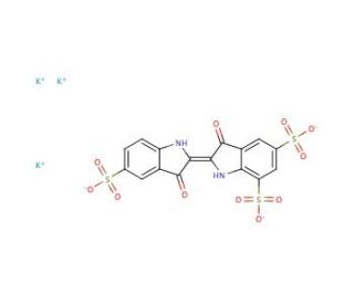 Potassium indigotrisulfonate (CAS 67627-18-3) - chemical structure image