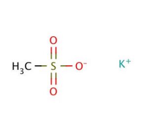 Potassium methanesulfonate (CAS 2386-56-3) - chemical structure image