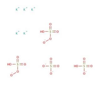Potassium monopersulfate triple salt (CAS 37222-66-5) - chemical structure image