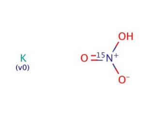 Potassium nitrate-(15-N) (CAS 57654-83-8) - chemical structure image
