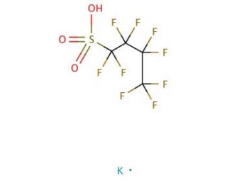 Potassium nonafluoro-1-butanesulfonate (CAS 29420-49-3) - chemical structure image