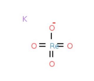 Potassium perrhenate (CAS 10466-65-6) - chemical structure image