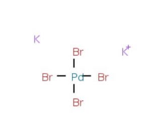 Potassium tetrabromopalladate(II), Pd 21.1% (CAS 13826-93-2) - chemical structure image