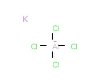 Potassium tetrachloroaluminate (CAS 13821-13-1) - chemical structure image
