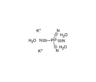 Potassium tetracyanoplatinate(II) trihydrate (CAS 14323-36-5) - chemical structure image