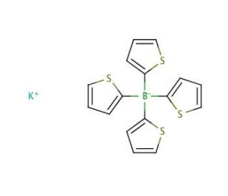 Potassium tetrakis(2-thienyl)borate (CAS 184362-33-2) - chemical structure image