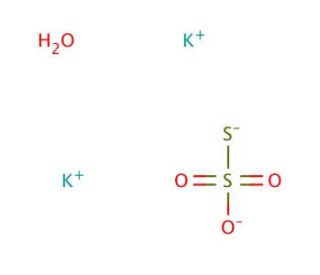 Potassium thiosulfate (CAS 10294-66-3) - chemical structure image