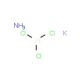 Potassium trichloroammineplatinate(II) (CAS 13820-91-2) - chemical structure image