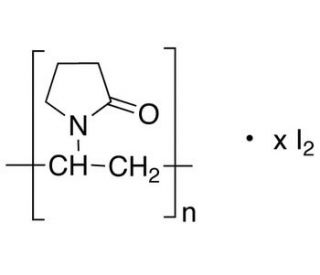 Povidone iodine (CAS 25655-41-8) - chemical structure image
