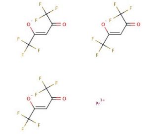 Praesodymium hexafluoroacetylacetonate (CAS 47814-20-0) - chemical structure image