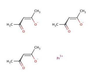 Praseodymium 2,4-Pentanedionate (CAS 14553-09-4) - chemical structure image