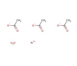 Praseodymium Acetate Hydrate (CAS 334869-74-8) - chemical structure image