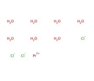 Praseodymium Chloride Heptahydrate (CAS 10025-90-8) - chemical structure image