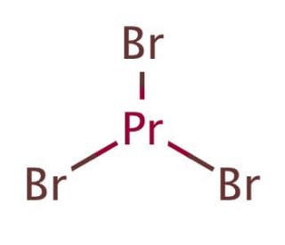 Praseodymium(III) bromide (CAS 13536-53-3) - chemical structure image