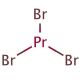 Praseodymium(III) bromide (CAS 13536-53-3) - chemical structure image