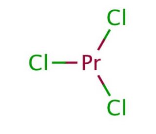 Praseodymium(III) chloride (CAS 10361-79-2) - chemical structure image