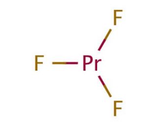 Praseodymium(III) fluoride (CAS 13709-46-1) - chemical structure image