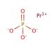Praseodymium(III) phosphate (CAS 14298-31-8) - chemical structure image