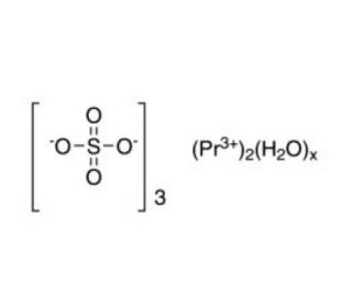 Praseodymium(III) sulfate hydrate (CAS 10277-44-8) - chemical structure image
