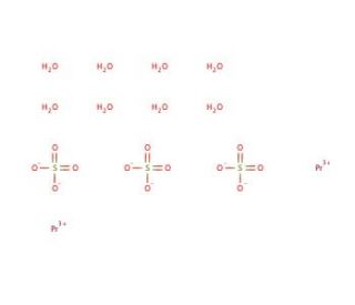 Praseodymium Sulphate Octahydrate (CAS 13510-41-3) - chemical structure image