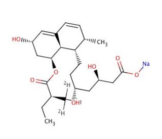 Pravastatin-D3 Sodium Salt (CAS 81131-70-6 (unlabeled)) - chemical structure image