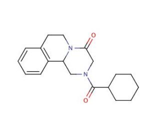 Praziquantel (CAS 55268-74-1) - chemical structure image