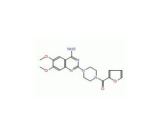 Prazosin (CAS 19216-56-9) - chemical structure image