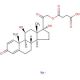 Prednisolone 21-hemisuccinate sodium salt (CAS 1715-33-9) - chemical structure image
