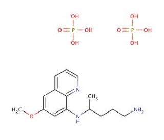 Primaquine phosphate (CAS 63-45-6) - chemical structure image