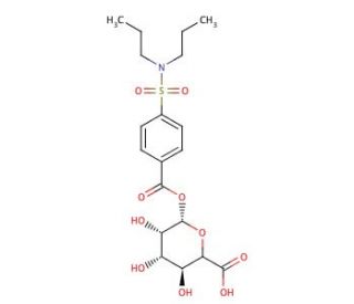 Probenecid Acyl &beta;-D-Glucuronide (CAS 34017-15-7) - chemical structure image