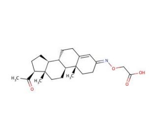 Progesterone 3-(O-carboxymethyl)oxime (CAS 50909-89-2) - chemical structure image