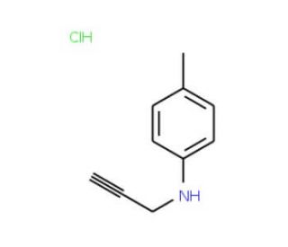 Prop-2-ynyl-p-tolyl-amine hydrochloride - chemical structure image