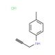 Prop-2-ynyl-p-tolyl-amine hydrochloride - chemical structure image