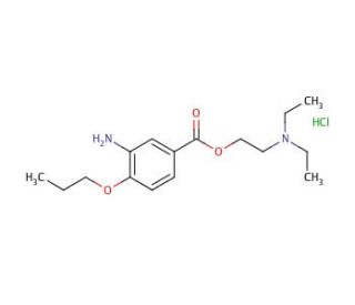Proparacaine hydrochloride (CAS 5875-06-9) - chemical structure image