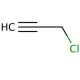 Propargyl chloride (CAS 624-65-7) - chemical structure image