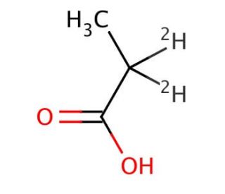 Propionic acid-2,2-d2 (CAS 19136-91-5) - chemical structure image