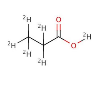 Propionic acid-d6 (CAS 19448-61-4) - chemical structure image