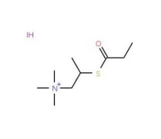 Propionyl-&beta;-Methyl-thiocholine iodode (CAS 56594-86-6) - chemical structure image