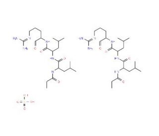Propionyl-leupeptin hemisulfate salt (CAS 24365-46-6) - chemical structure image