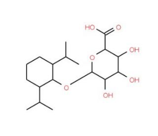Propofol &beta;-D-glucuronide (CAS 114991-26-3) - chemical structure image